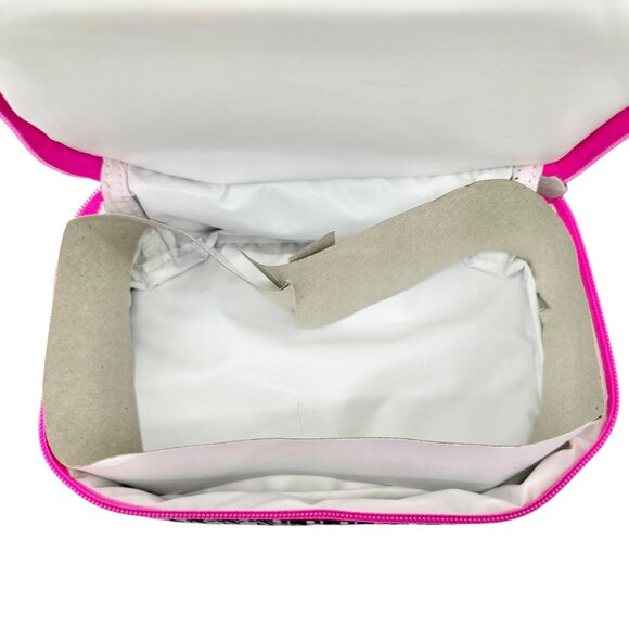 Cody Simpson Small Lunchtote 8 x 8 x 6 Houndstooth Black White Pink Accents - Picture 10 of 13